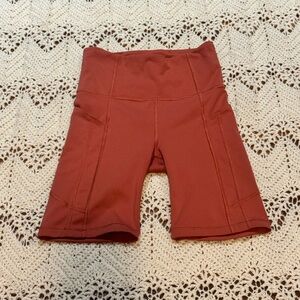 Athleta Women's Terracotta Bike Shorts XXS Ultimate Stash II 7” Short